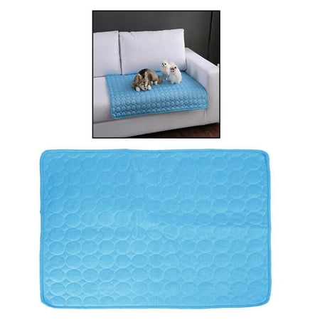 Portable Cats Dog Cooling Foldable For Indoors Outdoors Or In The Car Blue_70x55cm
