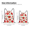 thumbnail image 2 of Fotbe Fresh Red Tomato Bolsa Mochila con Cordón Estampada, Bolsa de Gimnasio Deportiva, Bolsa Cinch, Bolsa con Cordón para Hombres y Mujeres-Small, 2 of 6