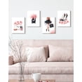 thumbnail image 6 of Drsoum Glam Pink Fashion Woman Wall Art Ladies Beauty Makeup Room Decor 8x10in4pcs Natural Framed, 6 of 6