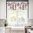 thumbnail image 2 of Watercolor Leaves Valance Curtains Kitchen Blackout Vintage Maple Leaf Fall Rod Pocket Blackout Window Treatment for Bedroom Bathroom Home Decor Window Drapes 54x18inch, 2 of 6