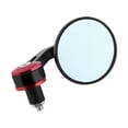 thumbnail image 2 of Rearview Mirrors  Rear View Mirrors  Motorbike Rearview Mirrors  Bike   Rear View Mirrors  Back Rear View Mirrors 1 Pair Universal 7/8" Round Handlebar Bar End  Rear View Mirrors, 2 of 5
