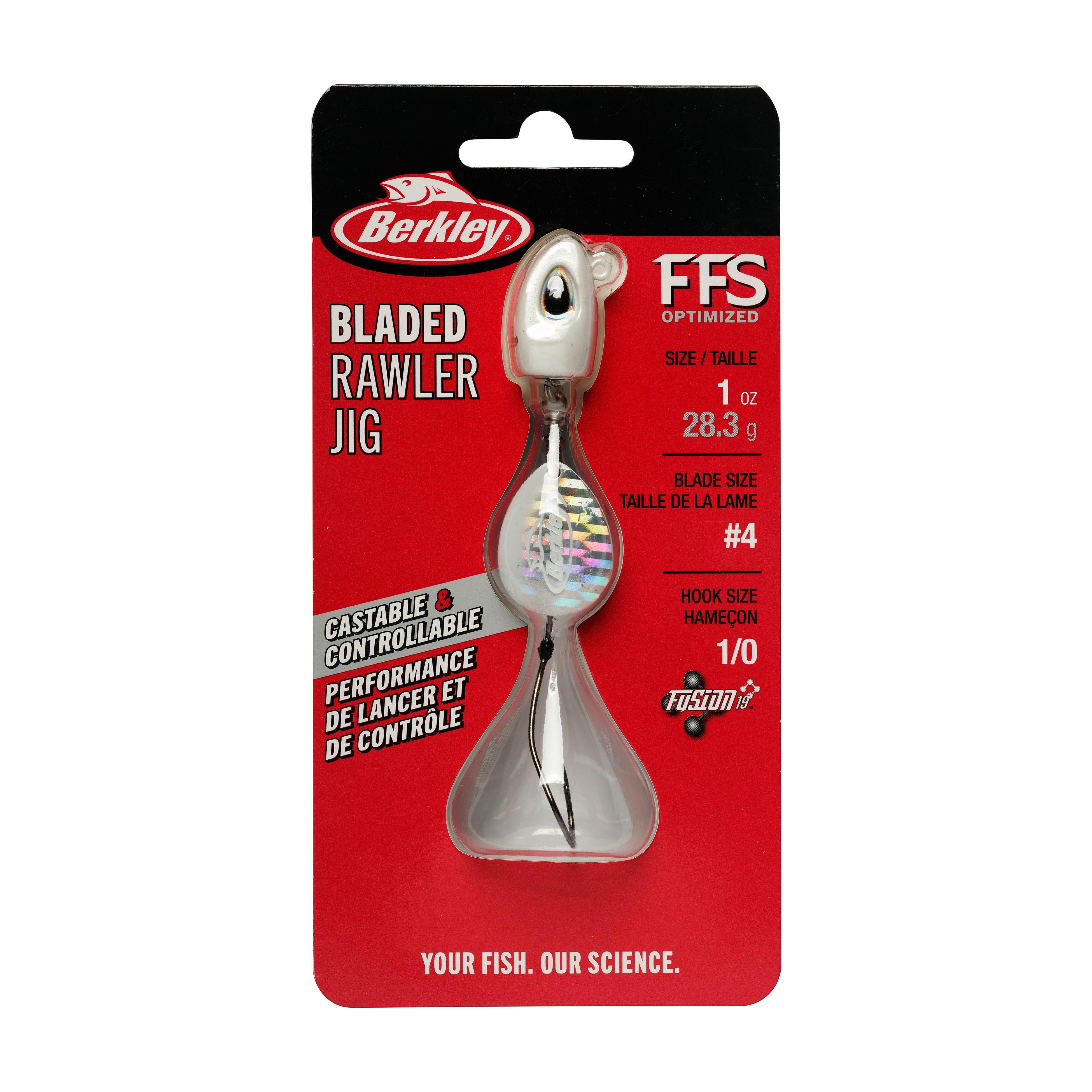 Berkley Bladed Rawler Jig, 1/0, Pearl White