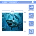 thumbnail image 4 of Coolnut White Sharks Washcloths, Soft and Absorbent Cotton Towel, 2 Pack 12 X 12 Inches Premium Quick Dry Face Towel Wash cloth, 4 of 7