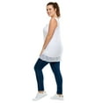 thumbnail image 3 of Ellos Women's Lace Hem Tunic Tank Tunic, 3 of 4