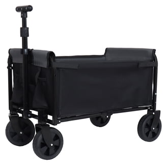 Seina 150lb Collapsible Steel Utility Wagon, Terrain Wheels, Green