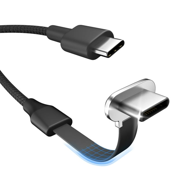 Cable cargador USB C de 60 W y 1,8 m de carga tipo C para Samsung iPhone
