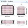 thumbnail image 3 of 2 Pcs Seat Belt Strap Covers Pad for Car Soft Flannel Car Seat Belt Shoulder for All Cars Bright Pink Checkered Pattern, 3 of 8