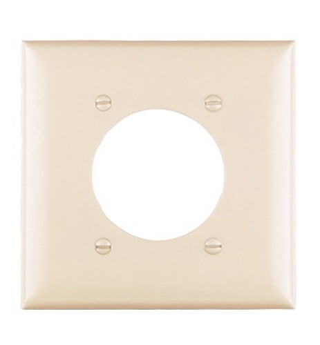 Pass & Seymour Ivory 2-Gang Cover Duplex Receptacle SP82-I Wall Plate 100 pack 