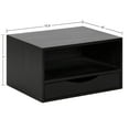 thumbnail image 4 of Kate and Laurel Hutton Modern Floating Shelf, 13 x 10 x 7, Black, Minimalist Floating Side Table, 4 of 8
