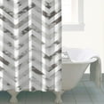 thumbnail image 2 of Rideaux de Douche Géométriques Rayés en Tissage Gaufré (1) Doublure de Douche Réutilisable, Rideau de Salle de Bain Décoratif en Polyester, Rideau de Salle de Bain 72x72 Pouces, 2 of 4