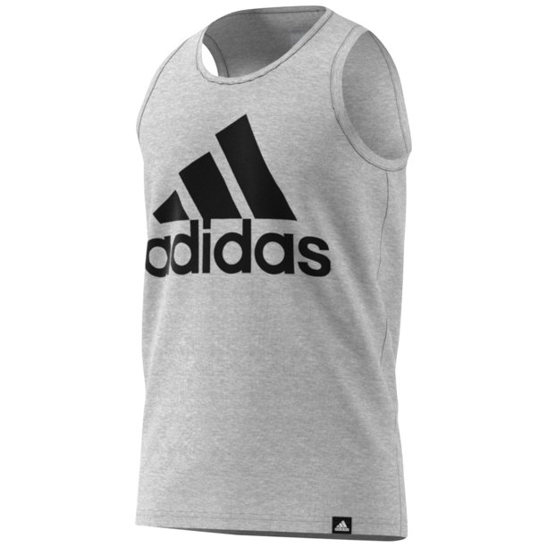 Camiseta sin mangas con logotipo de Adidas para hombre Adidas gris XXL