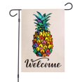 thumbnail image 1 of Jardín, Impermeable, De Doble Cara, Bandera De Bienvenida De Flores Para Decoración De Jardín Y Césped Noticed HA043509-04, 1 of 6