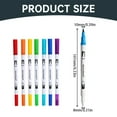 thumbnail image 3 of Uanit 12/24 Color Black and White Watercolor Pen Brush Marker Pens Art Markers with Fine Tip Coloring for Adults Journaling Calligraphy Drawing Sketching Doodling Illustrating 5ml, 3 of 9