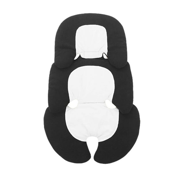 Cojín para cochecito de bebé, alfombrilla gruesa para cochecito, forros de asiento universales, cojín para asiento de cochecito para cochecito de bebé negro