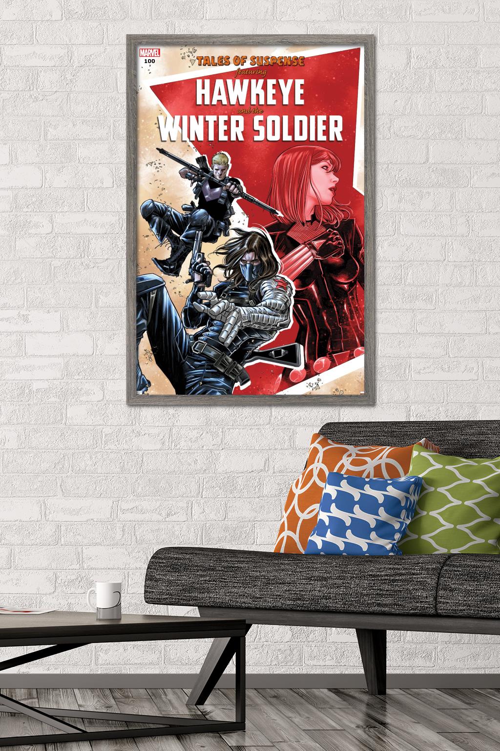 Marvel Comics - Winter Soldier - Tales of Suspense #100 Wall Poster, 22.375" x 34", Framed