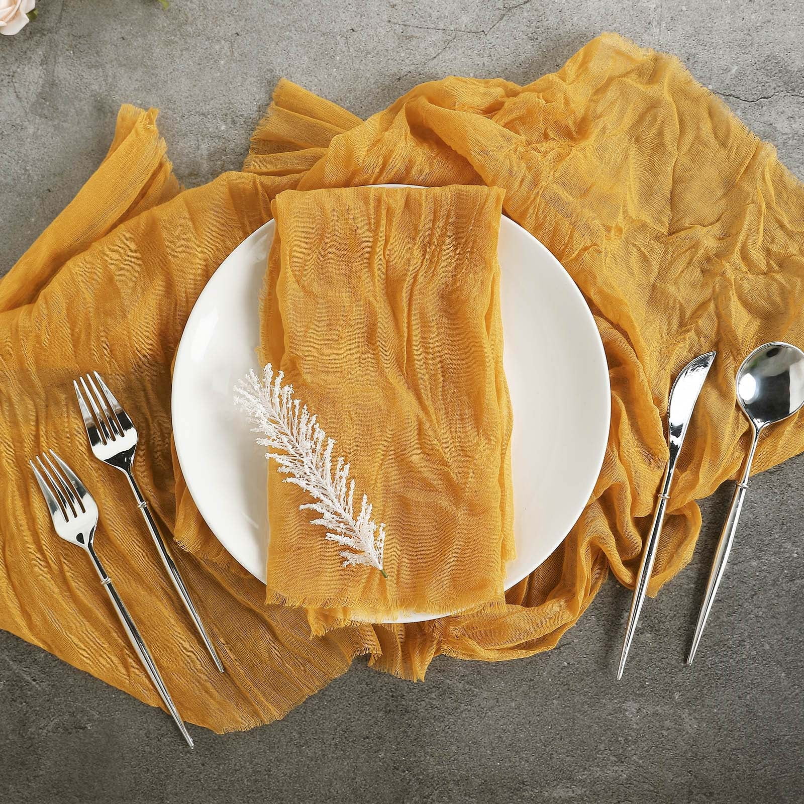 Efavormart 5 Pack | 24"x19" Gauze Cheesecloth Napkins Cotton Dinner ...
