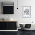 thumbnail image 3 of Stupell Industries French Country Vintage Bath Sink Stripes Gray Framed Giclee Art, 24 x 30, by Lettered and Lined, 3 of 7