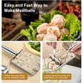 thumbnail image 5 of 2024 Creative Stainless Meatball Maker, Spoon With Cutting For Manual Meatball Lovers, DIY Easy Meatball Making Mold Set, Home Cooking Tools (Three Tubes), 5 of 6