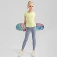 thumbnail image 6 of Kids Big Girls Dance Sports Shirts Athletic Running Gymnastics Yoga Tee Tops 5-12 Years, 6 of 8