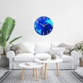thumbnail image 5 of Blue Wall Clock 12 Inch Silent Wall Clocks Battery Operated Modern Glass Analog Clock for Bedroom Living Room Office Kitchen Dining Room, 5 of 7