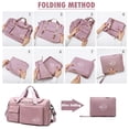 thumbnail image 3 of Bolsa de viaje MINGRI impermeable para mujer rosa, 3 of 6