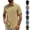 #02 Khaki, variant on Loose Fit Short Sleeve Button Down Shirts for Men Quick Dry Wrinkle Free Casual Summer Shirts Lightweight Durable Vacation Tops , #02 Black, S