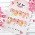 thumbnail image 2 of 30 Pcs Summer Bestseller Beach Press-On Nails, 3D Flower & Starfish Premium Seashell French Nail Tips, Removable False Nails for Women, 2 of 5