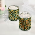 thumbnail image 2 of Yayeee 4 Pack Qtip Holder Bathroom Cotton Swab Canister with Lid Clear Dispenser Set, Orange Tree, 2 of 6