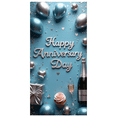 thumbnail image 2 of LUUFILx Happy Anniversary Day Banner Backdrop Decoration Celebration Party Supplies Balloon Gift Cupcake Display Event Background Decor Scene, 2 of 9