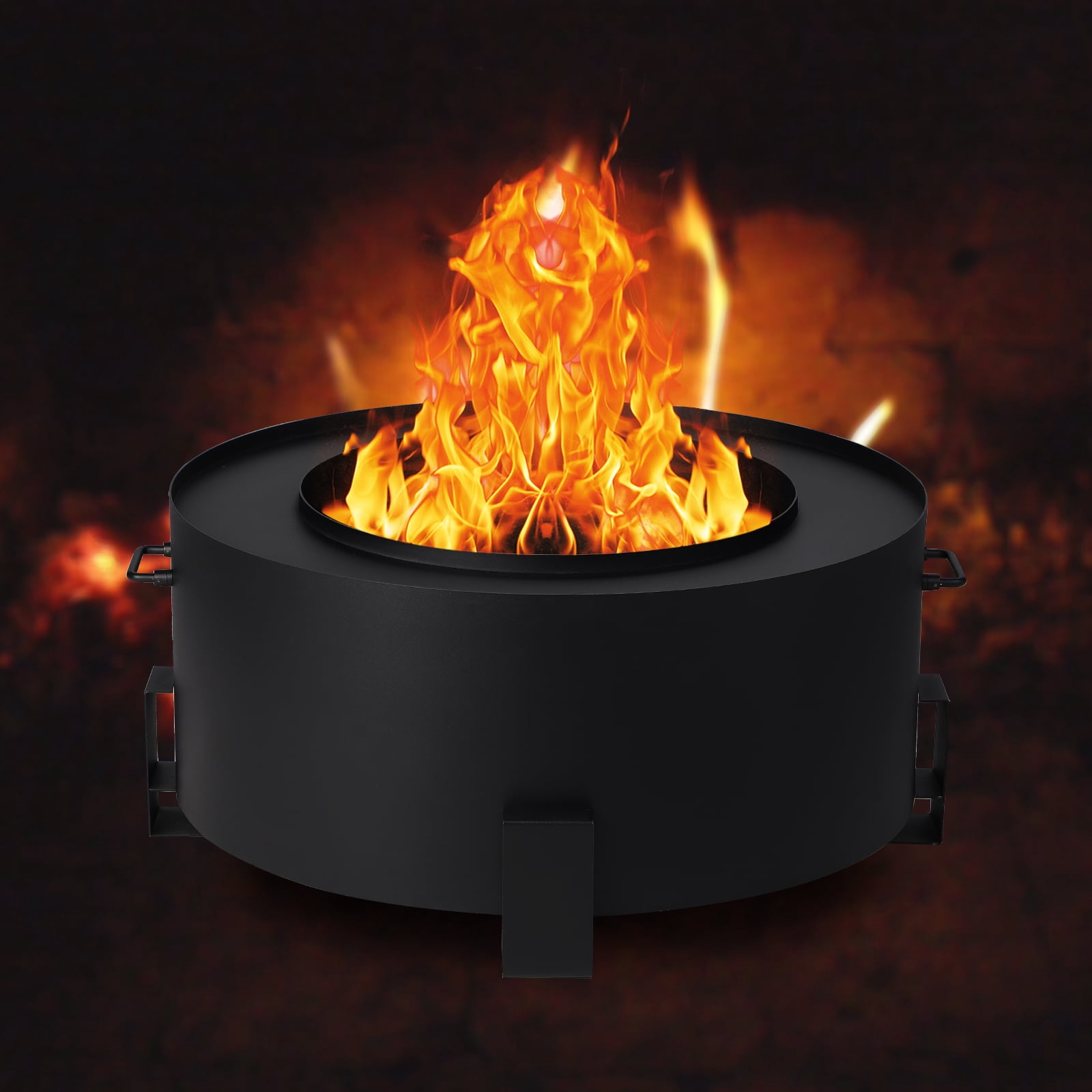 Haverchair Smokeless Fire Pit - 26.7 Inch Metal Steel Stove Bonfire - Wood Burning  Firepit with Waterproof Cover, Poker, Roasting Sticks - Walmart.com