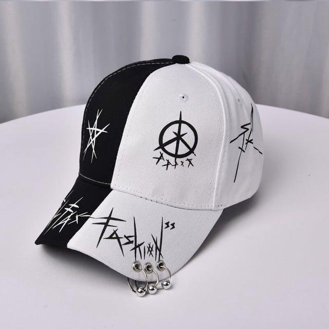 personalizado graffiti bts snapback gorras de béisbol negro y blanco patchwork hombres mujeres hip hop gorra papá sombrero casual hebilla sombrero