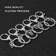 thumbnail image 3 of Enqiretly Key Chain Ring Metal Door Keychain Holder Hanging Buckle Travel School Work Backpack Handbag Bag Keyring Woman Man, 3 of 6