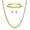 18" 4MM Sets Gold, variant on Tarien unisex gold and silver rhinestone tennis chain necklace, rhinestone tennis necklace, suitable for women and teenagers, tennis chain and Cuban chain, length 18-24 inches.