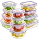 thumbnail image 1 of Contenedores de vidrio para almacenamiento de alimentos HOMBERKING, 12 juegos, color morado, 1 of 7