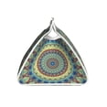 thumbnail image 3 of Lsque Round Mandala1 Printed Long Tissue Box Cover Holder, Facial Paper Organizer Dispenser,Triangle with Bottom Belt, PVC Leather Decorative Organizer, 3 of 9
