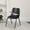 Black, variant on EMMA + OLIVER Shell Desk Chair with Left Handed Flip-Up Tablet, Black