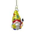 thumbnail image 7 of Painter Artist Gnome Glass Christmas Ornament, 7 of 7