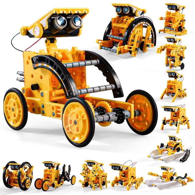 Kit de robot solar STEM Lucky Doug 12 en 1 para niños de 8 a 13 años