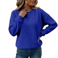 thumbnail image 6 of Zorvxlyn Fleece Sweatshirts for Women Winter Warm Long Sleeve Graphic Crewneck Sweatshirts Women Oversized Streetwear Womens Shirts, 6 of 6