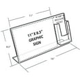 thumbnail image 2 of L-Shaped Sign Holder w/ Trifold Pocket: 11" W X 8.5" H Graphic Size. Overall Frame Size: 16" W x 8.5" H, 2-Pack, 2 of 4