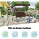 thumbnail image 2 of Toldo de repuesto para columpio Hollywood con asiento de repuesto, toldo de repuesto para columpio de jardín + funda para asiento, toldo de repuesto impermeable para columpio de jardín de 2 o 3 p, 2 of 5