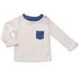 thumbnail image 5 of Asher & Olivia Baby Boy Outfits Long-Sleeve Shirts and Harem Pants Clothes Set - Indigo Blue, 5 of 7