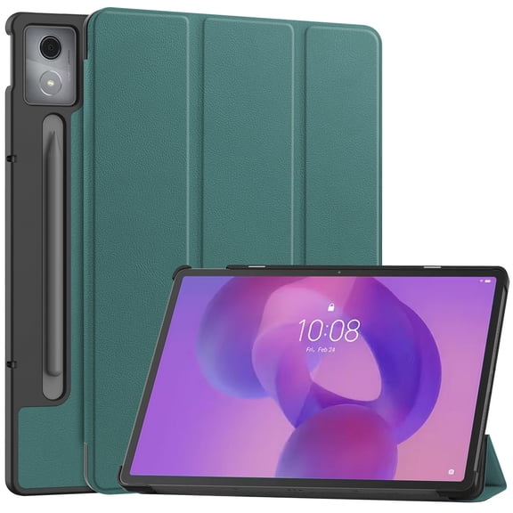 DWaybox Case for Motorola Moto Pad 60 pro 12.7 inch 2025 Model – Slim Folio Smart Cover with Adjustable Kickstand | Shockproof Protection & Ultra-Lightweight Hard Shell -Dark Green