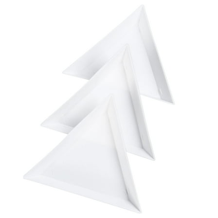 BESTOYARD 10Pcs White Plastic Jewelry Plates for Storing and Organizing Small Accessories