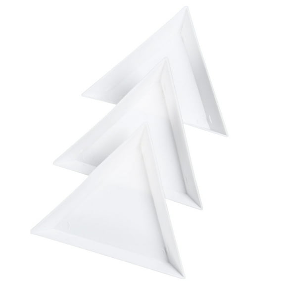 BESTOYARD Jewelry Making Plastic Tray White 10pcs