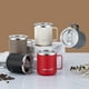 thumbnail image 1 of Taza de agua aislante de acero inoxidable 400ml – Vaso de café de doble pared con tapa empujante, impermeable, resistente, para bebidas calientes y frías, Negra/blanca/gris, 1 of 8
