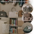 thumbnail image 7 of Parker Baby Co. Felt Diaper Caddy - Large Nursery Organizer with Removable Dividers, 7 of 7