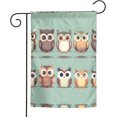 thumbnail image 2 of Seasonal Garden Flag with Cartoon Owls Cute Print 12 x 18 Inch Small Yard Flag for Outdoor All Seasons Use, 2 of 6