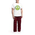 thumbnail image 5 of CafePress - Ukraine Flag Ukrainian Pride Peace Symbol Pajamas - Men's Light Loose Fit Cotton Pajama Set, 5 of 7