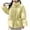 Yellow, variant on Htigea Clearance Womens Winter Long Sleeve Zip Puffer Jacket Stand Collar Baggy Short Down Coats with Drawstring Pockets Today Sales Black,XL